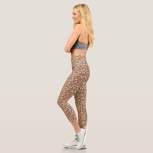 Leggings Capri Design classique série Leopard 1 (Gauche)