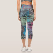 Leggings Capri Design de décoration de maison abstraite multicolo (Verso)