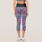 Leggings Capri Design de la série Leopard Iridescente 4 (Verso)