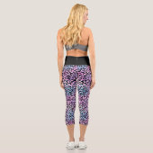 Leggings Capri Design de la série Leopard Iridescente 4 (Verso)