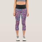 Leggings Capri Design de la série Leopard Iridescente 4 (Recto)