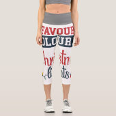 Leggings Capri Design de Noël avec lumières (Recto)