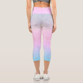 Leggings Capri Design élégant de Parties scintillant en argent ro (Verso)