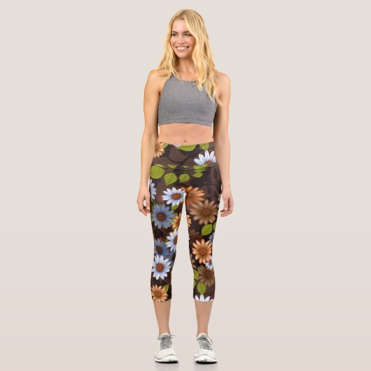 Leggings Capri Design floral 2 (Recto)