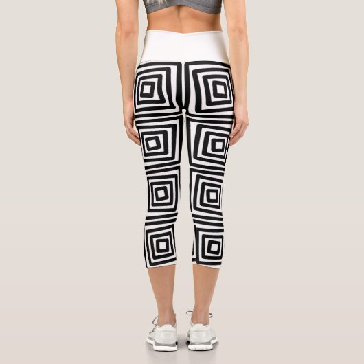 Leggings Capri Design noir (Verso)