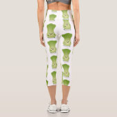 Leggings Capri dessin animé mignon de bok choy (Verso)