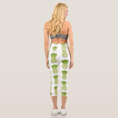 Leggings Capri dessin animé mignon de bok choy (Verso)