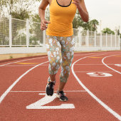 Leggings Capri Dessin coloré Fox