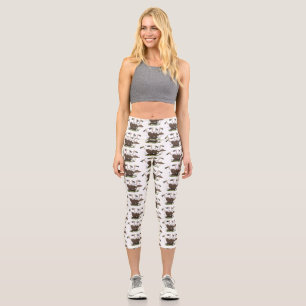 Leggings Capri Dessin de l'humour vautours drôle