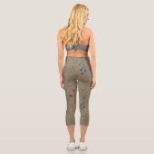 Leggings Capri Dessin en mode foncé Fox (Verso)