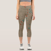 Leggings Capri Dessin en mode foncé Fox (Recto)
