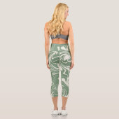 Leggings Capri Déversement - Vert (Verso)