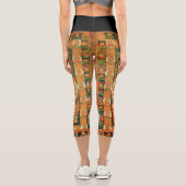 Leggings Capri Diagramme cosmique Mandala pour la méditation (Verso)