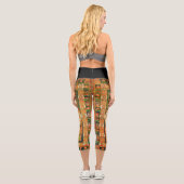 Leggings Capri Diagramme cosmique Mandala pour la méditation (Verso)