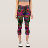 Leggings Capri Diamant abstrait (Recto)