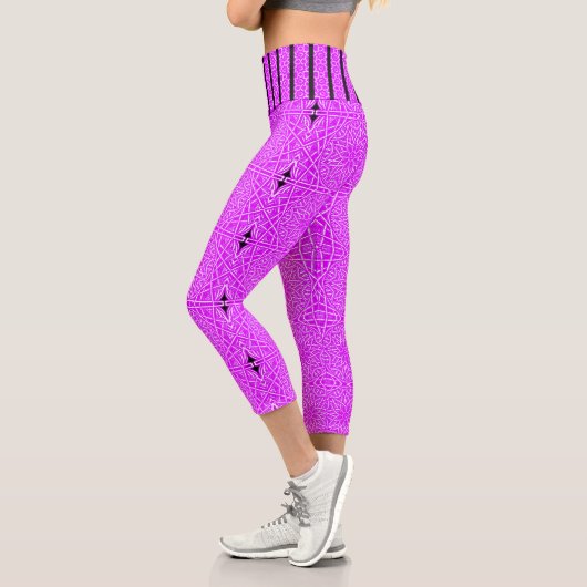 Leggings Capri Diamant rose (Gauche)