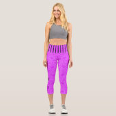 Leggings Capri Diamant rose (Recto)