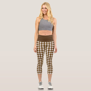 Leggings Capri Diamants blancs Brown et anciens