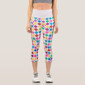 Leggings Capri Diamants et cercles (Recto)