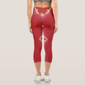 Leggings Capri Diamants et rouille (Verso)