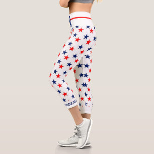Leggings Capri Dieu bénisse le patriotique américain