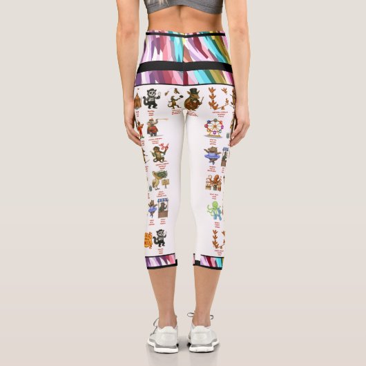 Leggings Capri Dingaling Bros Circus acts (Verso)