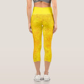 Leggings Capri Dinosaure d'or caché (Verso)