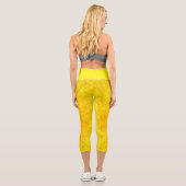 Leggings Capri Dinosaure d'or caché (Verso)