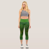 Leggings Capri Dinosaure Vert Caché (Recto)