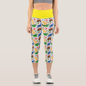 Leggings Capri Dinosaures motif transparent (Recto)