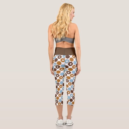 Leggings Capri Dinuts de chocolat (Verso)