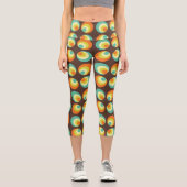 Leggings Capri Disco les années 70 60s Retro Pop Culture (Recto)