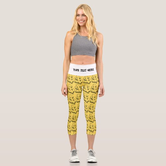 Leggings Capri dollar or (Recto)
