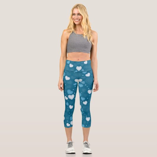 Leggings Capri Doodle Hearts (Recto)