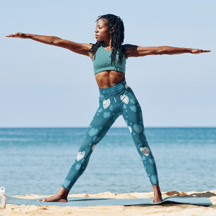 Leggings Capri Doodle Hearts