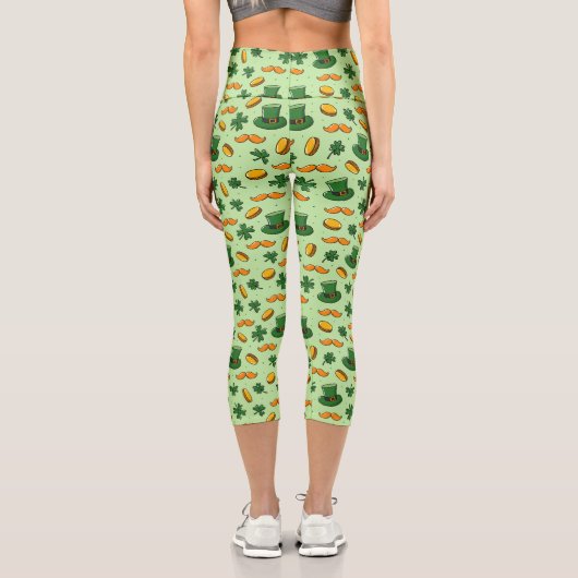 Leggings Capri Doodle Saint Patrick's Day (Verso)