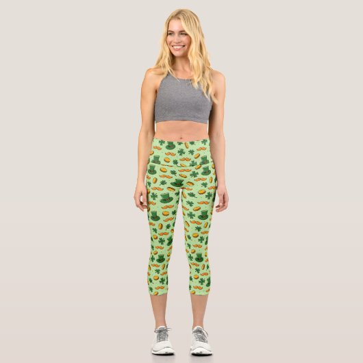 Leggings Capri Doodle Saint Patrick's Day (Recto)
