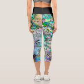 Leggings Capri Doodling en style Capris haut taille (Verso)
