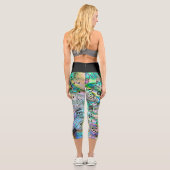 Leggings Capri Doodling en style Capris haut taille (Verso)