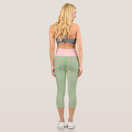 Leggings Capri Dot coloré Mandala (Verso)