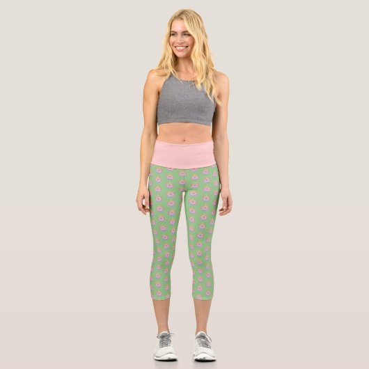 Leggings Capri Dot coloré Mandala (Recto)