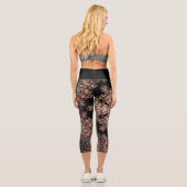 Leggings Capri Dot Mandala Flower Brown et gris (Verso)