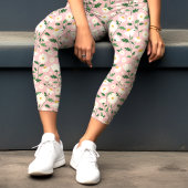 Leggings Capri Douce marie rose floral