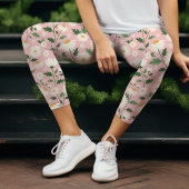 Leggings Capri Douce marie rose floral