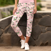 Leggings Capri Douce marie rose floral
