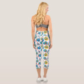 Leggings Capri Dr Seuss | Caractères avec Motif de crayons (Verso)