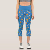 Leggings Capri Dr Seuss | Chat dans le Motif spatial Casquette (Recto)
