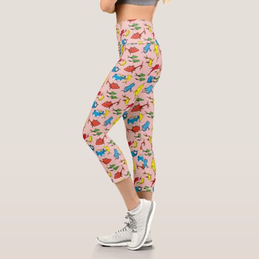 Leggings Capri Dr Seuss | Un poisson deux Motifs de poisson (Gauche)