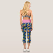 Leggings Capri Dragon chinois vert Koi (Verso)