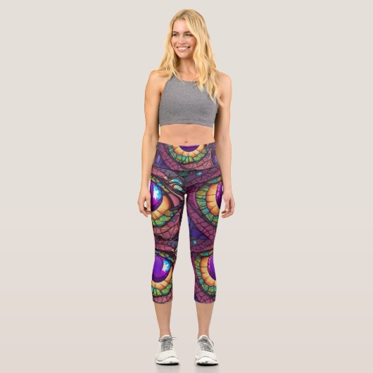 Leggings Capri Dragon Eyes3 (Recto)